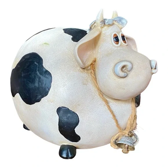 Cute cow. No defects. Approximately 12” long x 9” tall x 8” wide - Picture 3 of 7